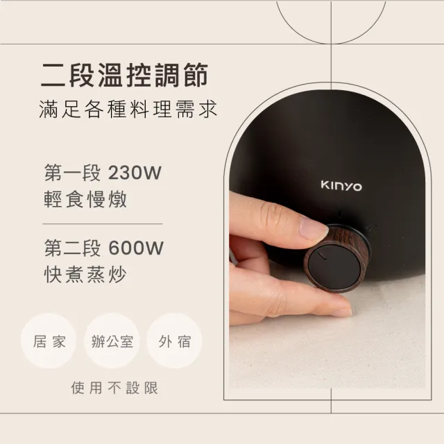 【KINYO】1.2L多功能陶瓷不沾美食鍋 料理鍋 快煮鍋(不沾鍋 FP-0876)