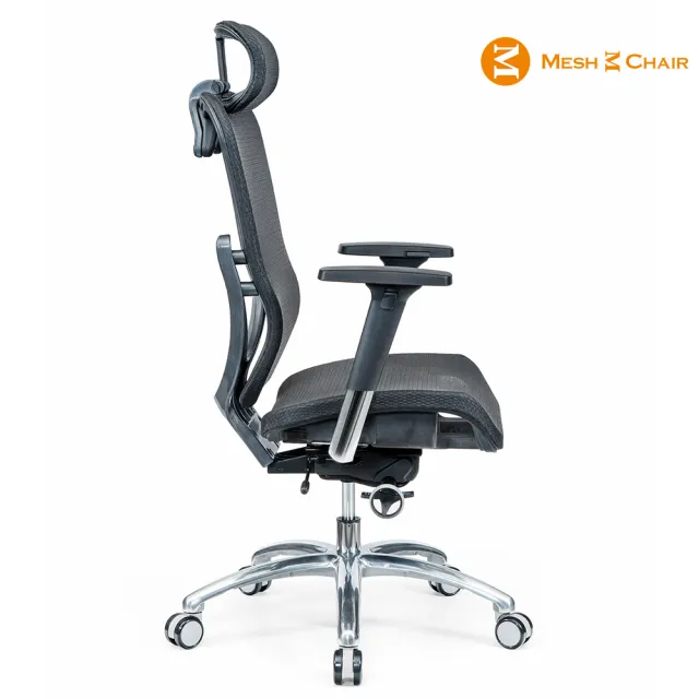 【Mesh 3 Chair】華爾滋人體工學網椅-尊爵版-酷黑(人體工學椅、網椅、電腦椅、主管椅)