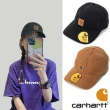 【carhartt】美式皮標水洗棒球帽 老帽 卡車司機帽(滑板 復古 情侶款)