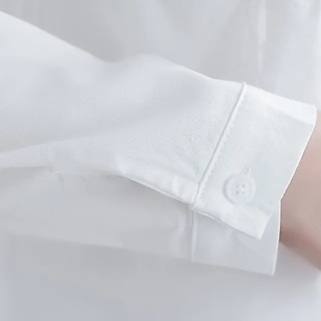 【ACheter】原創文藝重工刺繡立領棉麻襯衫#110960現貨+預購(白色)