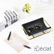【Eclat】北歐皮革質感設計桌上小物收納盤-3色任選(收納盤 小物收納 收納用品)