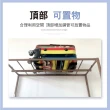 【Zhuyin】1.8米超耐重免安裝鋼管衣物收納架(3分鐘安裝/耐重鋼管骨架/抗撕扯尼龍布)