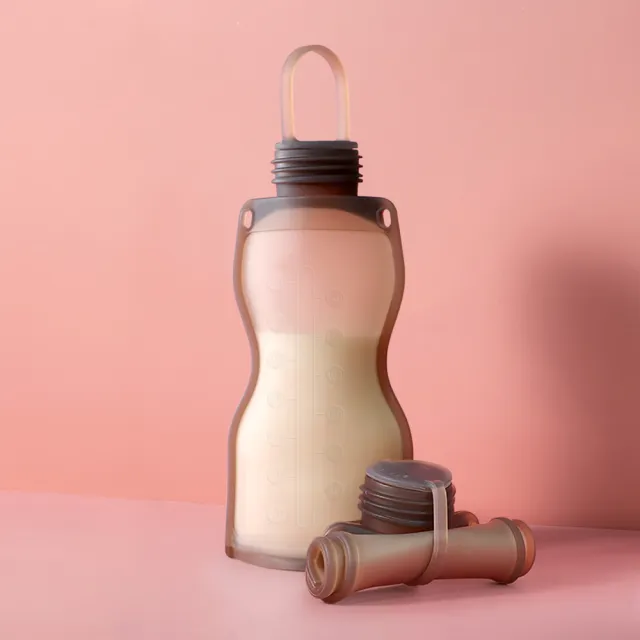 【haakaa】矽膠多功能儲乳袋260mlx2入(可重複使用母乳儲存袋)