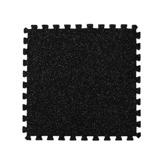 【特力屋】橡膠巧拼地墊62x62x1.5cm4入-灰黑