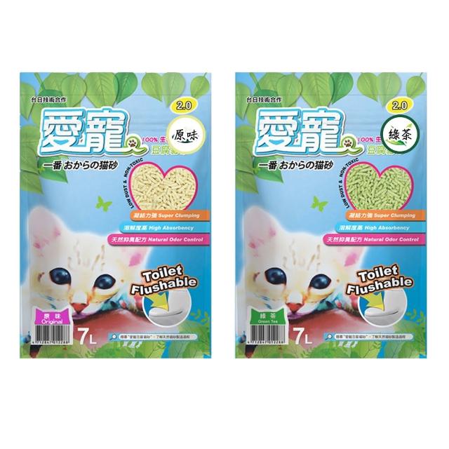 【愛寵】2.0豆腐貓砂7L-6入組