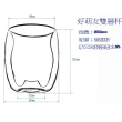 【豐曜】玻璃造型雙層杯(玻璃茶具)