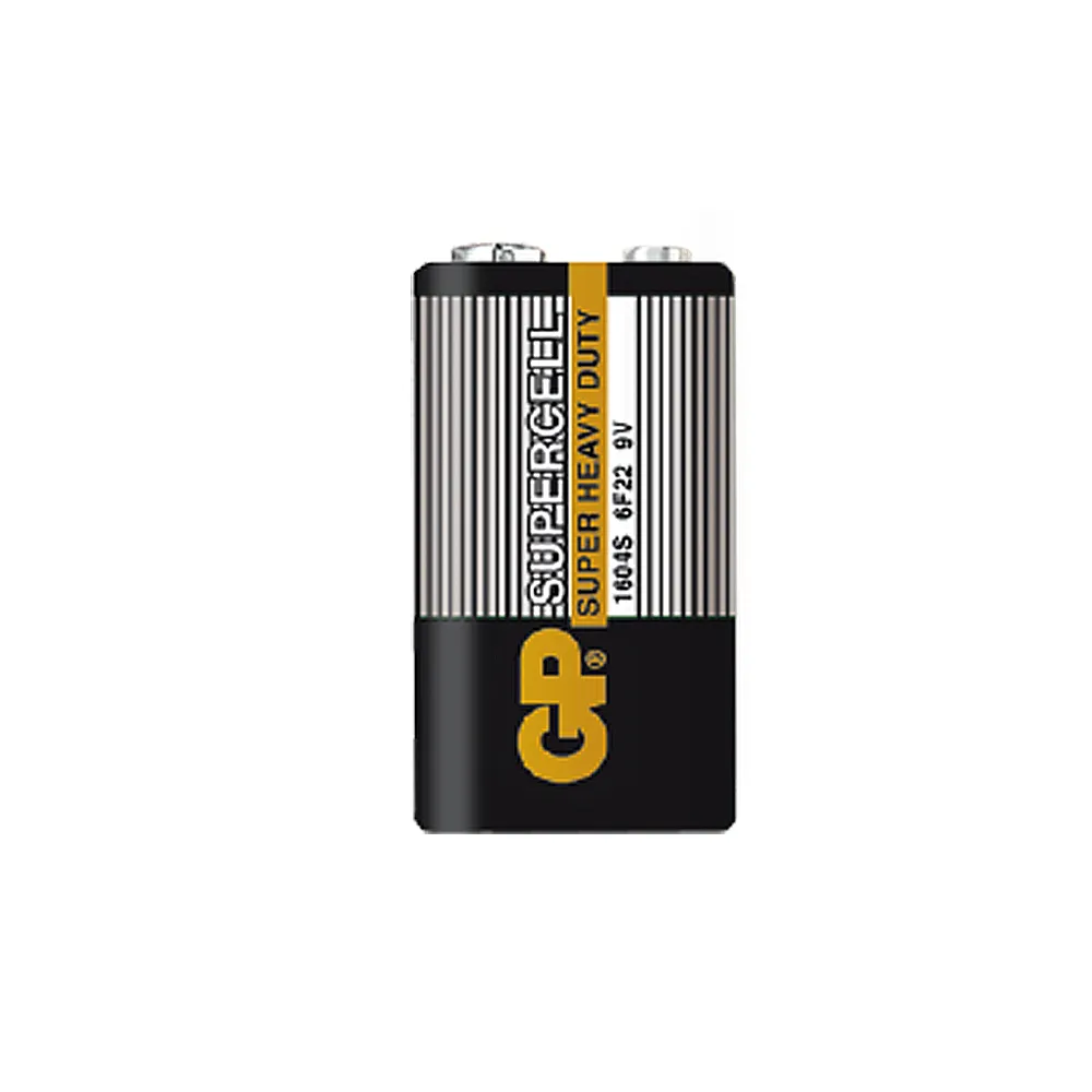 【超霸GP】超級環保9V碳鋅電池10粒裝(9V電池 錳黑電池)