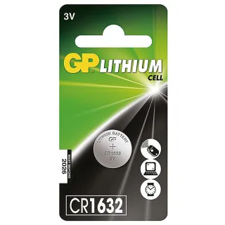 【超霸GP】CR1632鈕扣型 鋰電池10粒裝(3V鈕型電池)