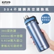 【KINYO】不鏽鋼雙層真空運動瓶650ml(KIM-4030)