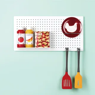 【韓國inpegboard】鐵製薄片洞洞板/收納壁板30*60*1cm(二色可選) 