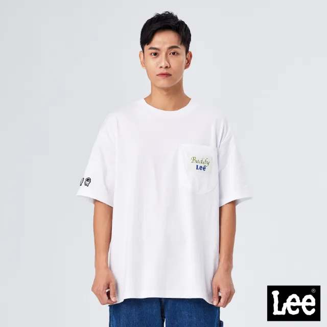 【Lee 官方旗艦】男裝 短袖T恤 / BUDDY LEE 小口袋 共2色 季節性版型(LL210222002 / LL210222K14)