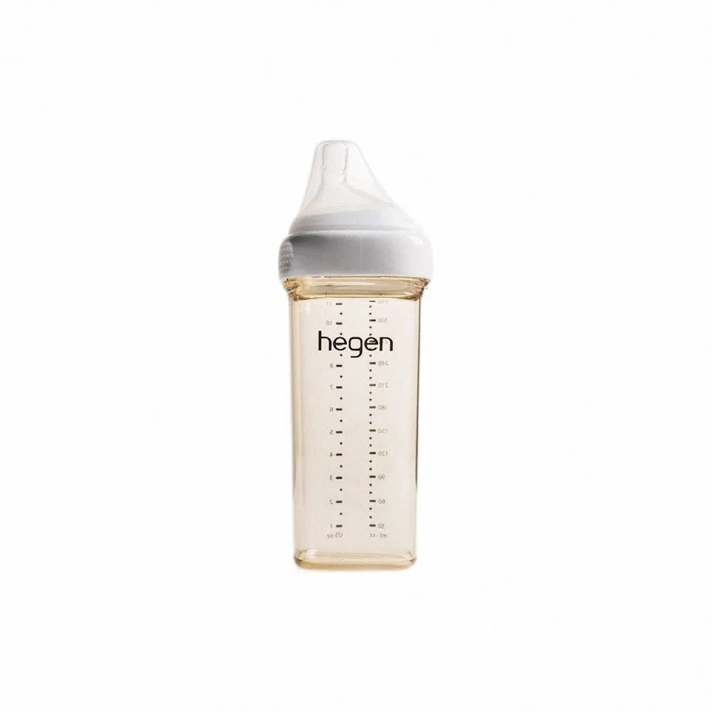 【hegen】金色奇蹟PPSU多功能方圓型寬口奶瓶-330ml(單入)