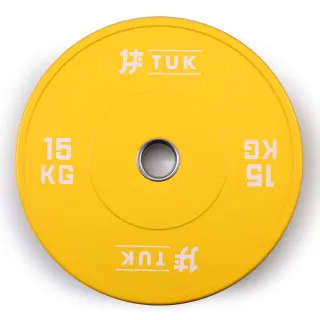 【TUK】真圓全彩奧槓片15KG(2入)