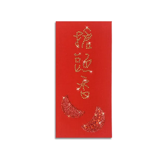 【GFSD 璀璨水鑽精品】水鑽紅包袋-三聖筊系列(好兆頭 搶頭香 發大財)