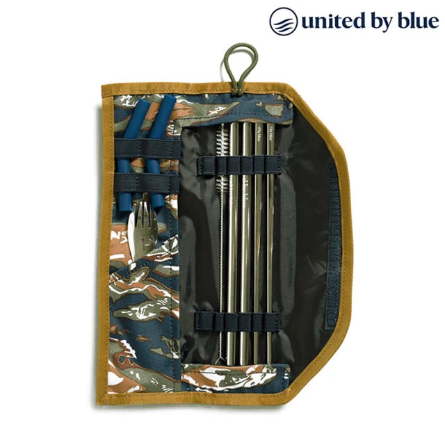 【United by Blue】防潑水餐具收納包組 Utensil Kit 814-038 印花款(休閒 旅遊 居家 撥水 環保吸管 餐具)