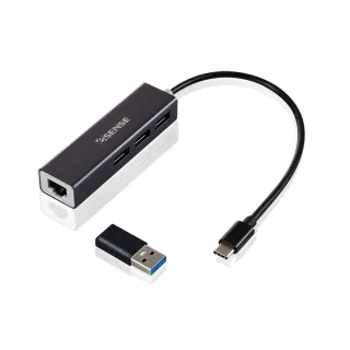 【ESENSE 逸盛】USB3.0 HUB 集線器(USB-C/Type-C/RJ45乙太網路)