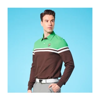 【Jack Nicklaus 金熊】GOLF男款吸濕排汗POLO衫/高爾夫球衫(綠色)