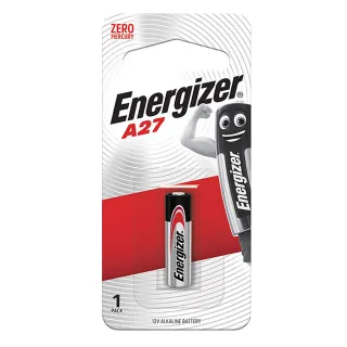 【Energizer 勁量】A27汽車搖控器電池 6入 吊卡裝(12V鹼性電池)