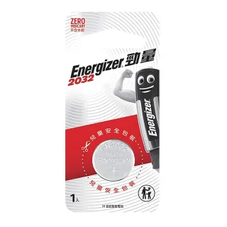 【Energizer 勁量】鈕扣型CR2032鋰電池 12入 吊卡裝(3V鈕扣電池DL2032)