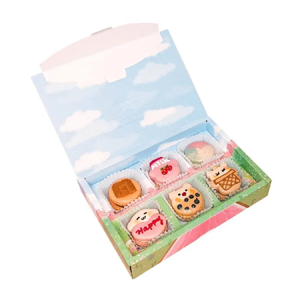 【菲斯尼】豪華典藏禮盒六顆裝 自選口味(手工 法式 休閒零食 甜點 蛋糕 餅乾 義式 台式 送禮 推薦甜點)