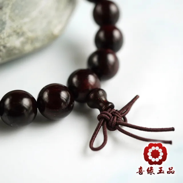 【喜緣玉品】印度小葉紫檀 典藏頂級 念珠(10mm)(開運風水)