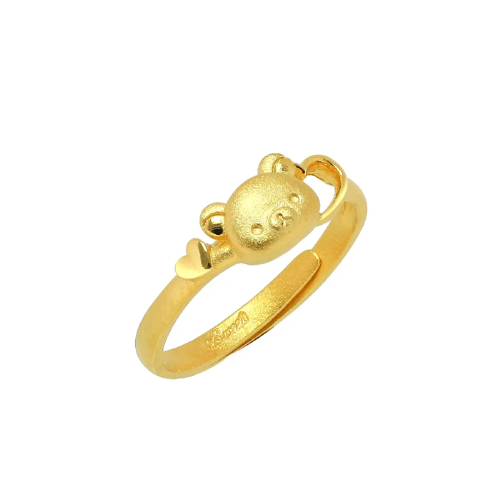【2sweet 甜蜜約定】拉拉熊LOVE系列純金戒指 金重約0.68錢(甜蜜約定 拉拉熊 金飾)