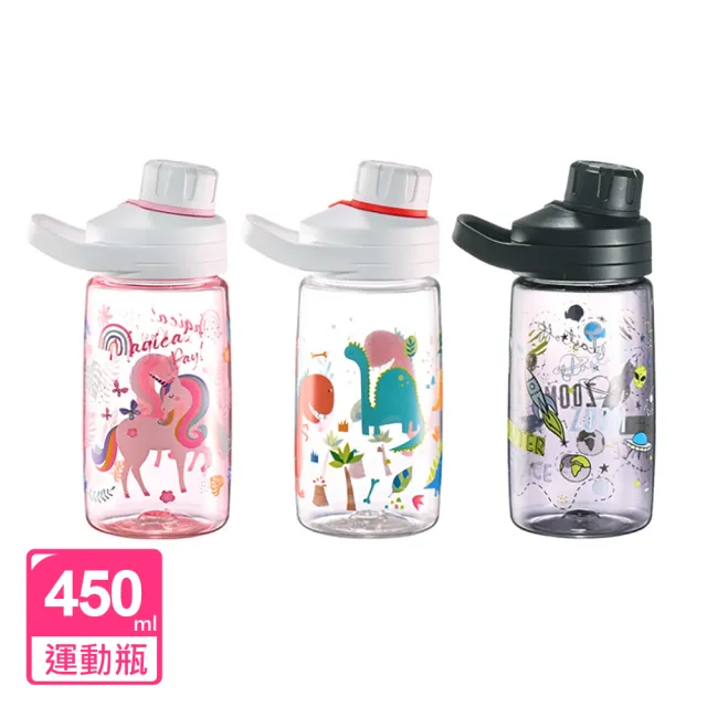 【阿莎&布魯】Tritan旋蓋兒童水壺450ml 1入