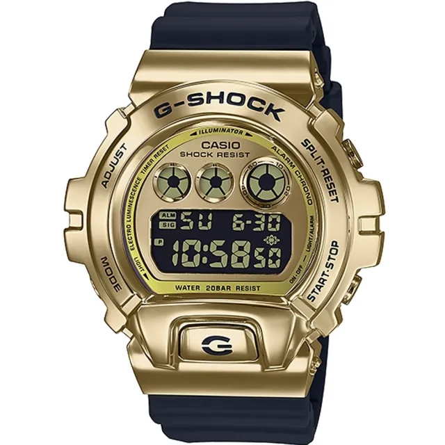 CASIO 卡西歐】G-SHOCK代言人廣告款金色IP錶圈6900系列搭載耐衝擊構造