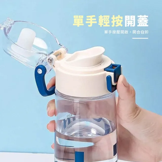 【FUJI-GRACE 日本富士雅麗】Tritan彈蓋水壺550ml_買一送一