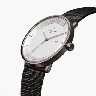 【Nordgreen】ND手錶 哲學家 Philosopher 36mm 金、銀、灰殼x白面 米蘭錶帶(金、銀、黑、灰 四款任選)