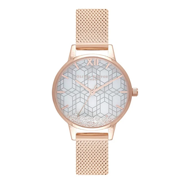 Olivia Burton Ice Queen Rose 米蘭腕錶30mm(OB16IQ03)