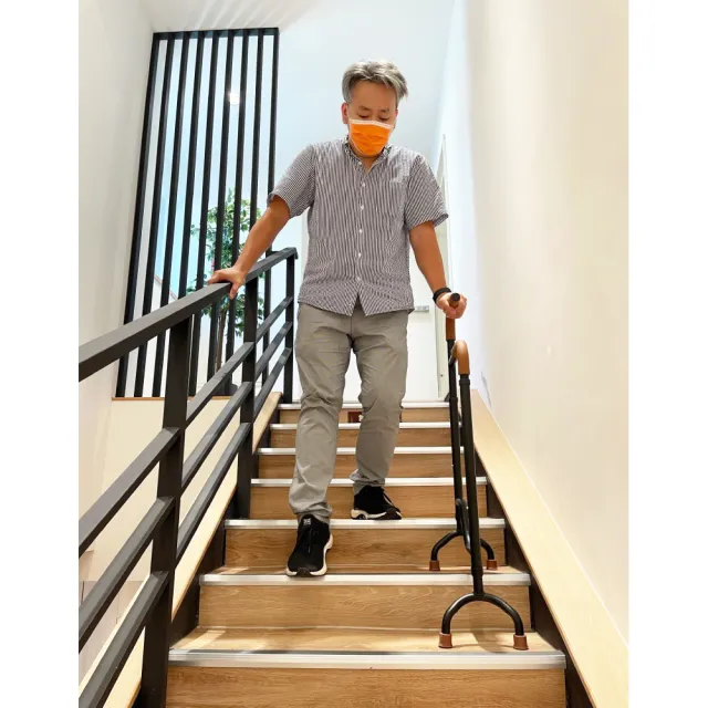 【悅康品家-福雅致】梯扶手(拐杖 復健訓練 上下樓梯扶手 安全扶手 固定扶手安裝困難 扶手安裝補助)