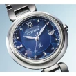 【CITIZEN 星辰】XC 日本藍限定款美鑽電波鈦金屬光動能女錶/29mm(ES9460-53N)
