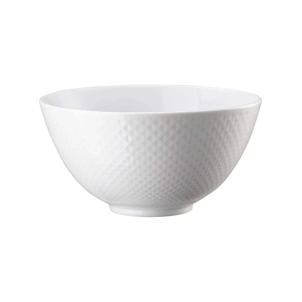 【Rosenthal】Junto-飯碗-12cm-白(德國百年工藝)