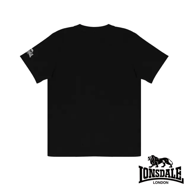 【LONSDALE 英國小獅】復刻LOGO短袖T恤 -  LT250003(黑色)
