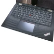 【Ezstick】Lenovo ThinkPad L13 YOGA GEN2 黑色卡夢紋機身貼(含上蓋貼、鍵盤週圍貼、底部貼 共三張)