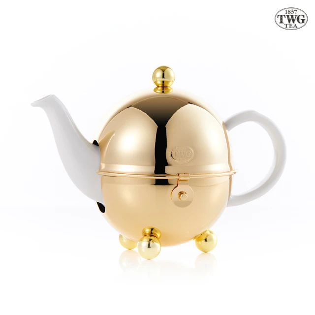 【TWG Tea】爵士金現代藝術系列茶壺(白色/500ml)