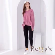 【betty’s 貝蒂思】下襬開岔綁帶針織線衫(粉色)