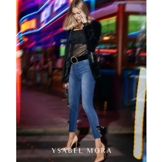 【YSABELMORA】綁帶修身內搭褲 時尚穿搭 彈性舒適(70251)