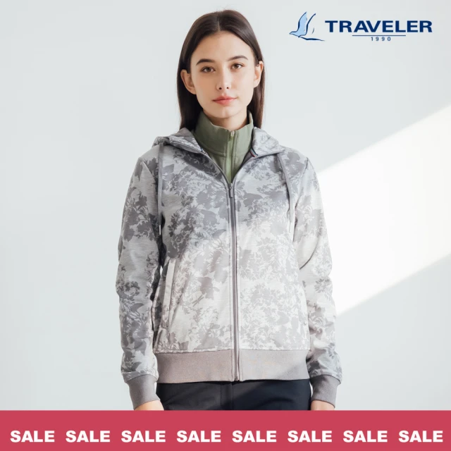 【TRAVELER 旅行者】女款Soft Shell 防風撥水保暖外套_212TR215-91(防風外套)