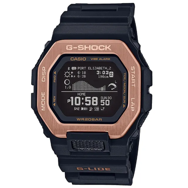 CASIO 卡西歐】G-SHOCK G-LIDE 智能藍牙多功能衝浪電子錶女王節(GBX