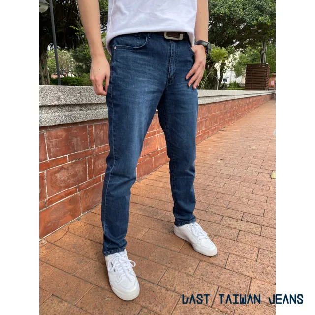 【LTJ】彈力細緻 合身直筒牛仔褲 台廠獨家布料(深藍/淺藍)