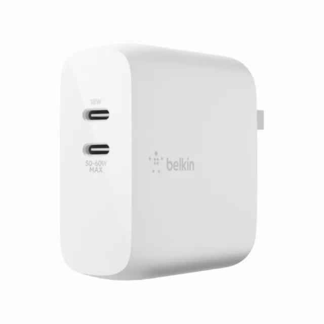 【BELKIN】68W GaN type-C 2孔 PD快充旅充頭