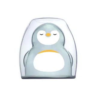 【好玻GOODGLAS】企鵝雙層玻璃杯-透黑220ml