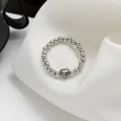 【00:00】韓國設計個性圓珠愛心食指戒 戒指