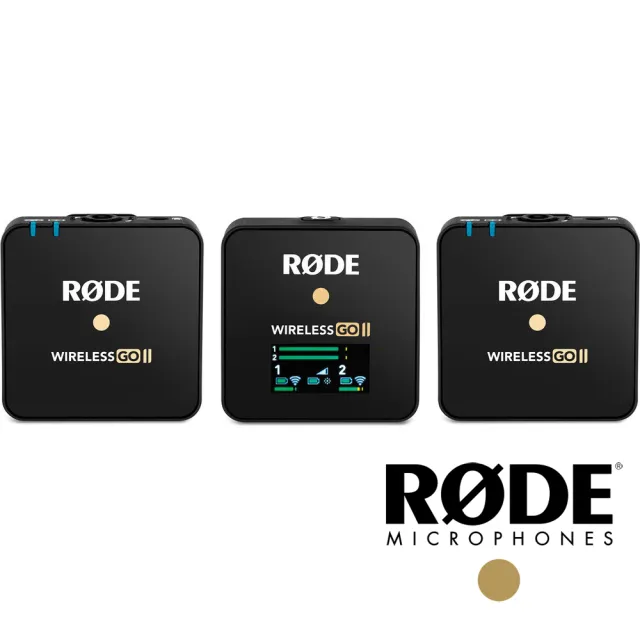 【RODE】Wireless GO II 一對二 雙通道無線麥克風(公司貨 2.4GHz 適合訪問收音 錄音 RDWIGOII GO2)