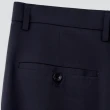 【Emilio Valentino 范倫提諾】輕量彈性修身平面西裝褲(深藍)