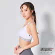 【Mollifix 瑪莉菲絲】A++美背交織舒心BRA、瑜珈服、無鋼圈、運動內衣(白+灰)
