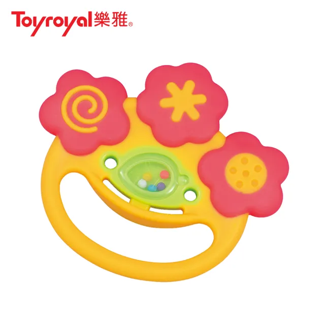 【Toyroyal樂雅 官方直營】牙膠微笑搖鈴