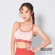 【Mollifix 瑪莉菲絲】A++美背交織舒心BRA、瑜珈服、無鋼圈、運動內衣(粉+橘)